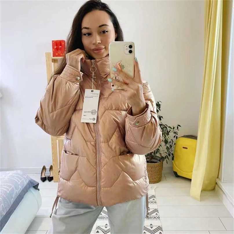 

Winter jacket Coat Fashion Warm Women Parka Winter -20 degrees Casual Street Snow Jacket 211018, Orange