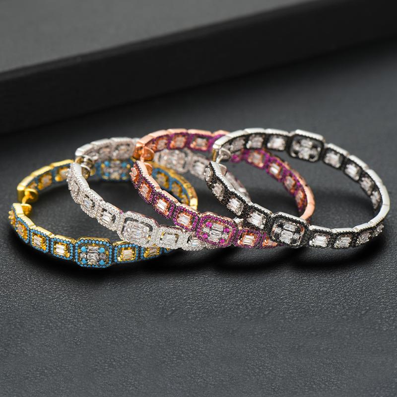 KellyBola 4 Colors Fashion Hoop Earrings Trendy Cubic Zircon Charm DUBAI Statement Earring For Women Wedding Jewelry & Huggie-image-696766062