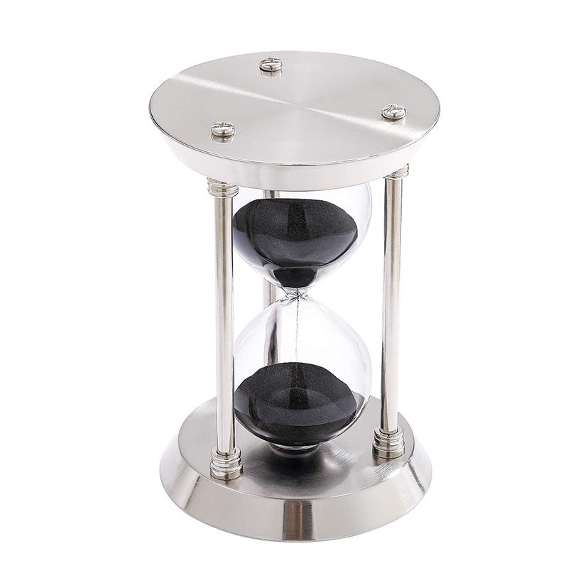 

Other Clocks & Accessories Three-pillar Metal Hourglass 15 Minutes Sand Timer 3 Colors Watch For Home Office Desk Decorations