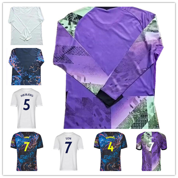 

Men 21 22 Spurs BALE KANE long sleeve Soccer Jerseys set 2021 2022 Home SON LAMELA DELE LUCAS Adult Football Shirt uniform kits