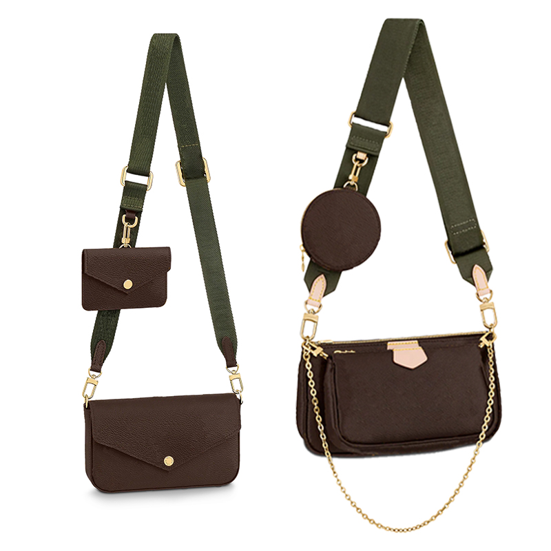 

2021 SS Top Quality Handbag Knitting lady shoulder bag mini 3-piece set Gold finish metal woven Handbags Women fashion Classic wild Crossbody Ladies Braiding Single, Color q