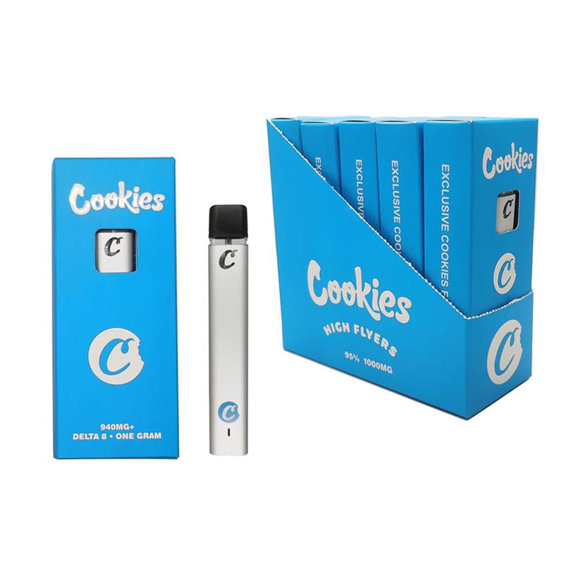 

COOKIES Delta 8 Vape Pen Disposable Electronic Cigarettes pod Device empty pods 1ml Capacity with 280mah Rechargeable battery