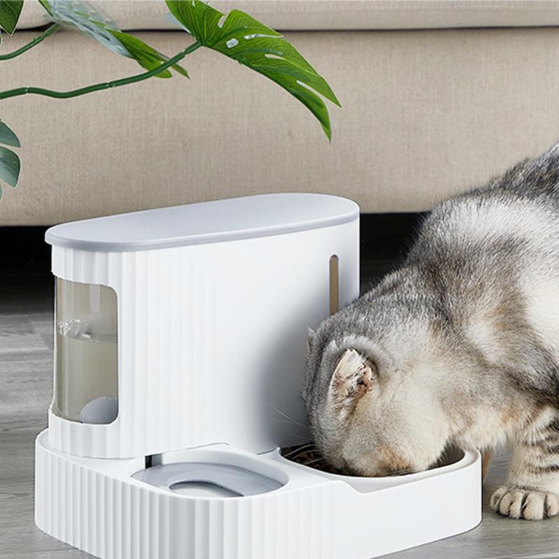 

Cat Bowls & Feeders Feeder Pet Food Dispenser Automatic Drinking Water Bowl Container Kitten Puppy Feeding Supplies