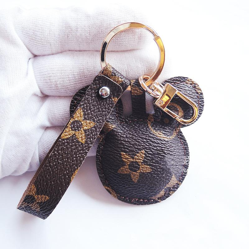 

Fashion Key Chains Rings Mouse Keychains Accessories Lanyard Dog Giraffe Design PU Leather Animal Flower Pendant Bag Charms Car Keyring Gift