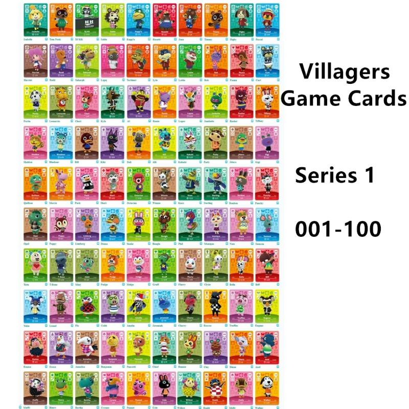 

100pcs Series 1 Animal Crossing Villagers Ntag215 Tag NFC Games Equipment Card NS Switch WiiU Cards Access Control