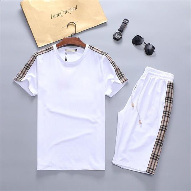 

Luxurys Designers Mens Dress Men Tracksuit Summer Clothing Short Sleeved T Shirt Sets Sweat Suits 2 Pcs Jogger Shorts Casual Male Sports Wea, Gray