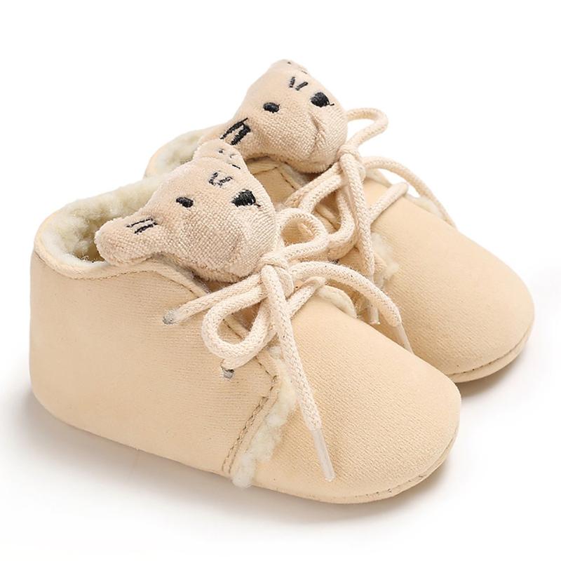 

Born Baby Boy Girl Moccasins Shoes Cute Cartoon Tiger Style Warm Winter PU Leather First Walkers Non-slip