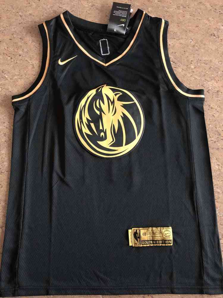 

high end Men's Luka Doncic #77black Gold Jersey, Gray