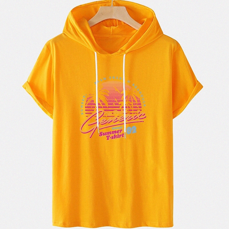 Men's Unisex Tee T shirt Hot Stamping Graphic Prints Tree Letter Plus Size Hooded Casual Daily Short Sleeve Tops Basic Designer Big and Tall