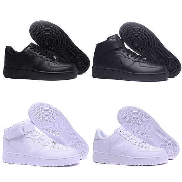 

2021 Newest airfor ce ones Running shoes Wear resistant Classical Men Women All White Black Low High 1 one Sports Sneakers EUR size 36-45, 60