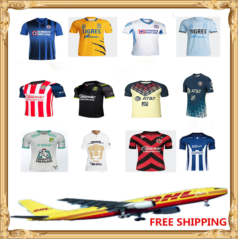 

free DHL 21 22 Club America Soccer Jerseys 2021 2022 Xolos de Tijuana Tigres UNAM Guadalajara Chivas Cruz Azul Jersey Football Shir Santos Laguna, Lavender