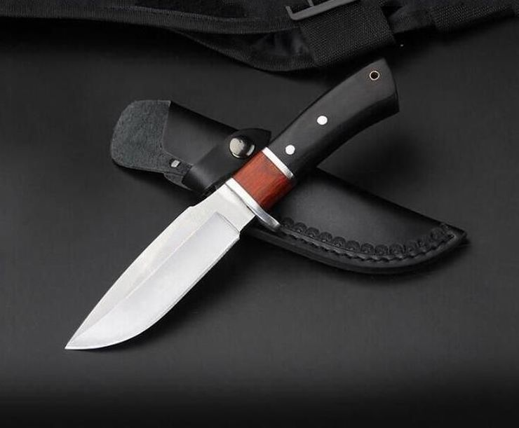 

Resurgent 5.1inch 7cr17mov Straight Knife Fixed Blade Knife Camping Survival Gift Knife Outdoor Tools Xmas Gift for Man a2804