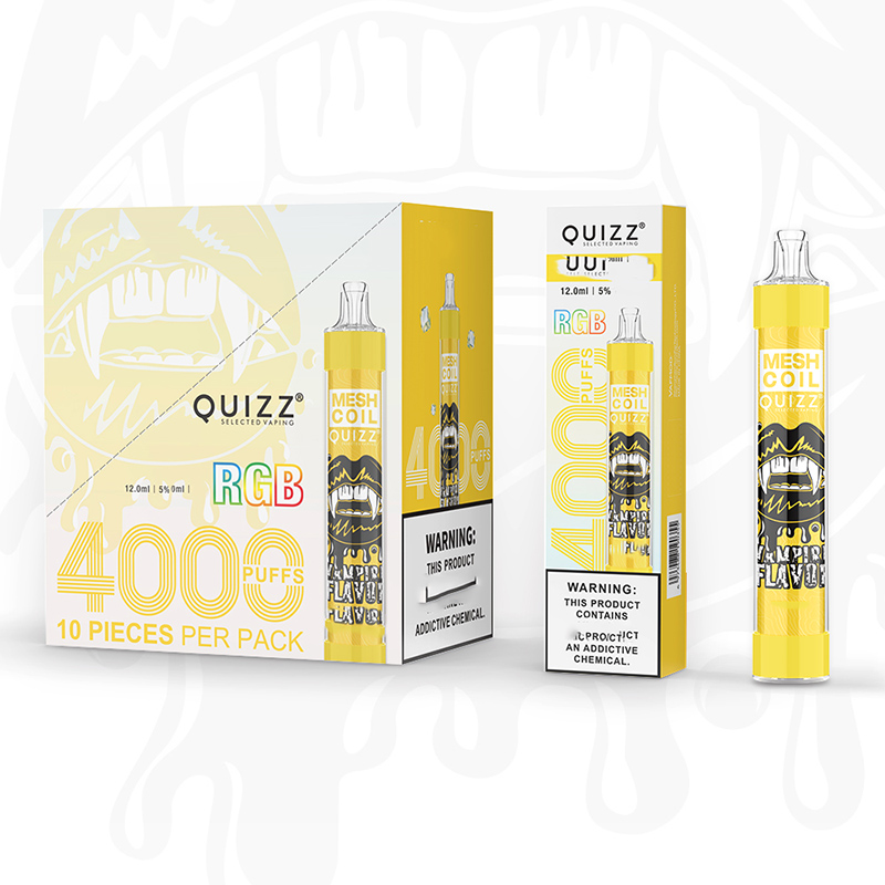 

Quizz QD30 Plus Rechargeable Disposable Vape Pen E Cigarette 650mAh Battery 4000 Puffs 12ml Pods Cartridge RGB Light Vaporizer Device Vapor Kit Original