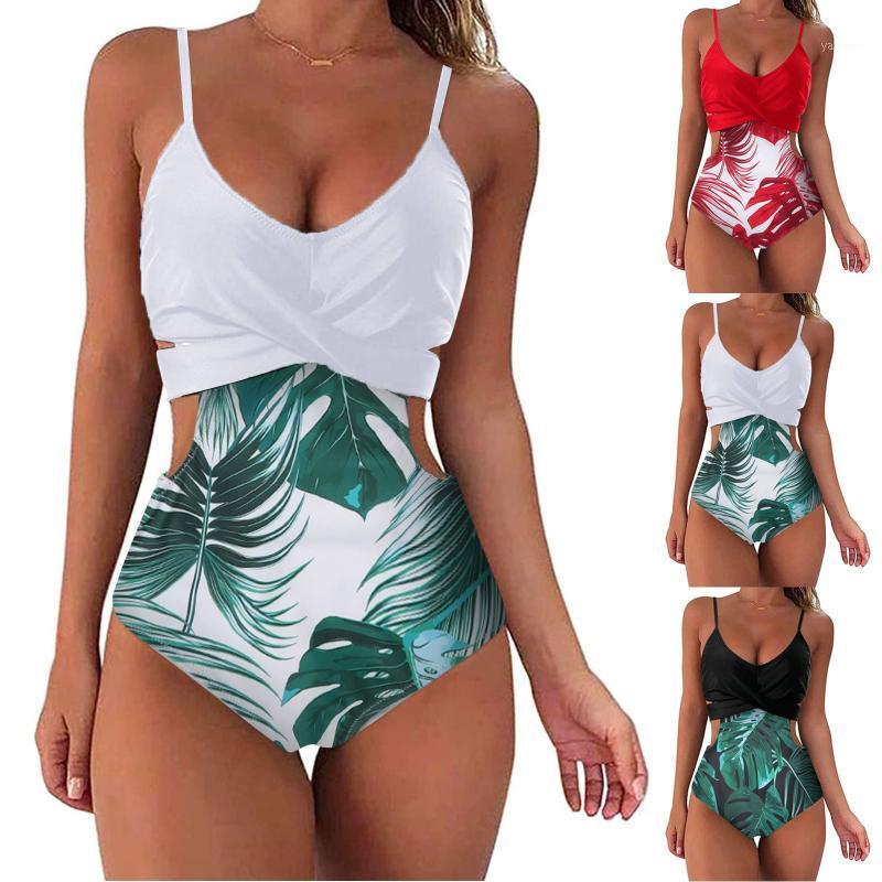 

Women' Swimwear Sexy Leaf Beach Bikinis Set Women Push Up Swimsuit Female Bathing Suits Bikini Girls Pool Swimming Suit 2021, Red