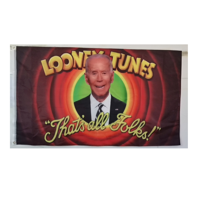 

Biden looney tunes 3X5 Flag, 150x90cm 100D Polyester Indoor Outdoor Haning All Countries, Advertising, Double Stitching