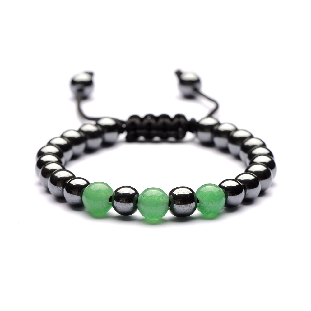 

Perles d'énergie de guérison Bracelets extensibles Tigre Eye Pierre Magnétique Hématite Perles Bracelets