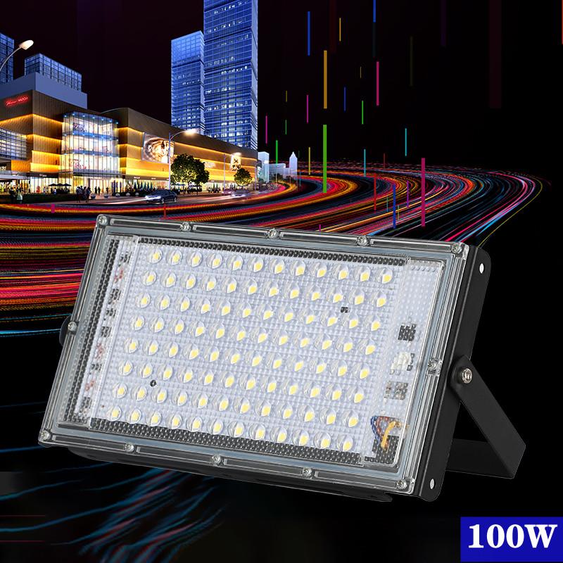 

Reflector Led Floodlight 100W AC 220V 230V 240V Outdoor Flood Light Spotlight Street Lamp Projector Exterior IP65 Waterproof Floodlights