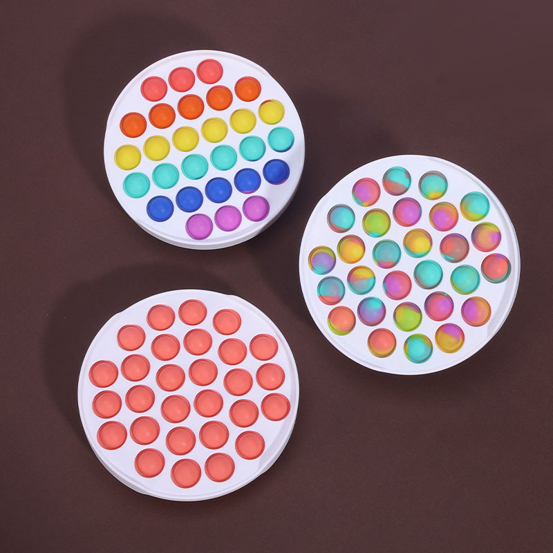 

Pattern Pop it Figet Toys Silica gel Party game toy For Kids Adults Stress Relief Simple Dimple