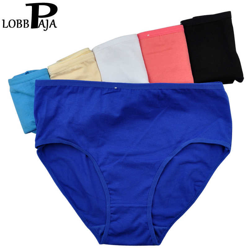 

LOBBPAJA Lot 6 pcs Women Underwear Cotton High Waist Briefs Ladies Mothers Panties Knickers Intimates Plus Size XXL 3XL  210720, 86955