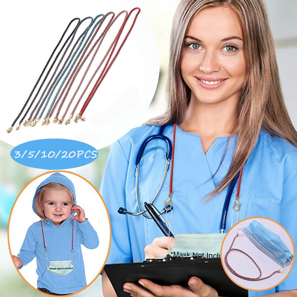 3/5/10/20 salvaorejas mascarillas mask adjustable safety cord anti-lost rope support mask hooks rest ear hang on neck-image-693550341