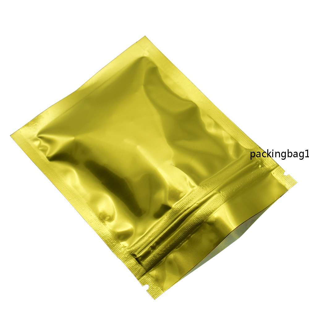 

7.5*10cm 9 Colors Zipper Top Mylar Foil Bag Reclosable Aluminum Zip Lock Package Heat Candy bags