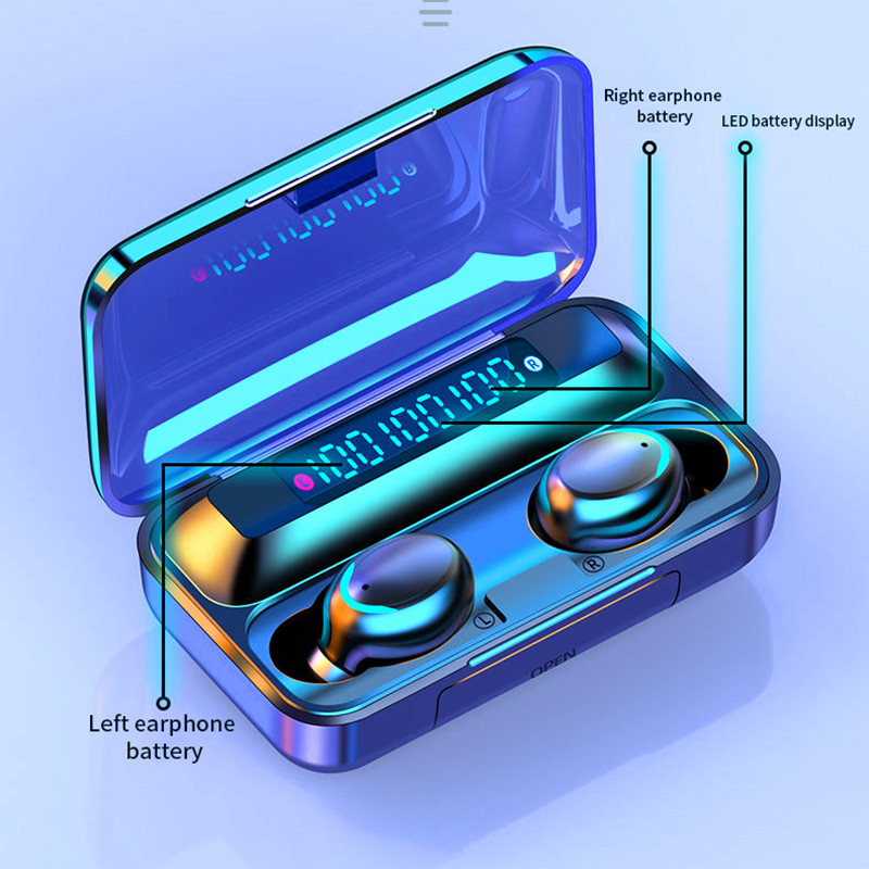 

F9-11 TWS Waterproof Bluetooth 5.0 Smart 9D Stereo Earphones for Phone Mobile phone accessories (The Logistics Price Pls Contact Us)