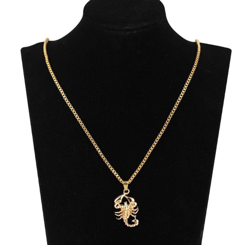 

Pendant Necklaces Western Hip-hop Necklace Creative Gold Scorpion Men Women Jewelry