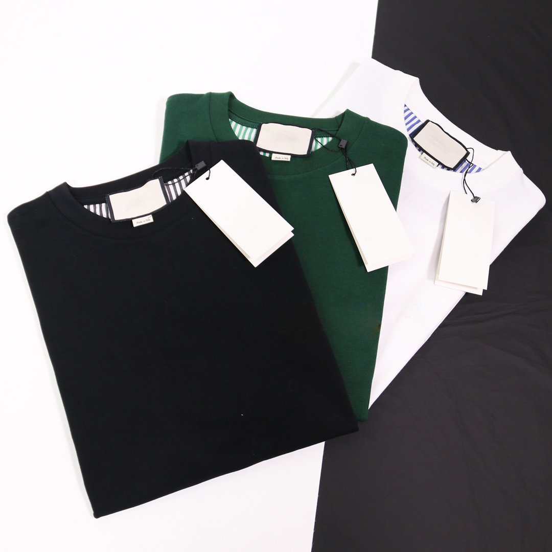 

2021 European hot summer fashion embroidery letter printing classic top noble limited T-shirt men's designer high-quality cotton men&#0, White;black