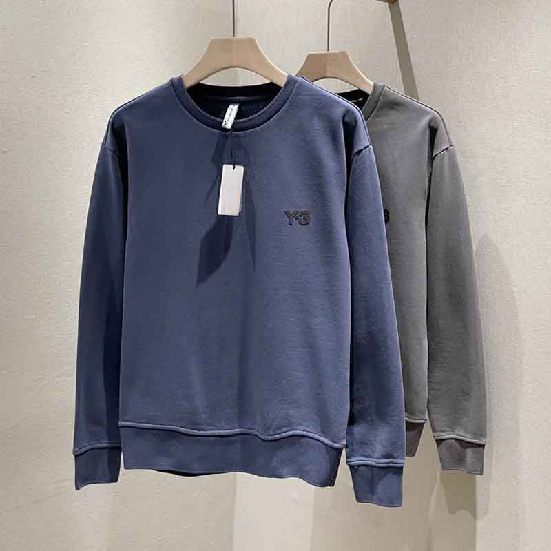 

Men's Sweater Y-3 Laminated Letters Casual Sports Round Neck Y3 Pullover Casual Long-sleeved Shirt, Blue