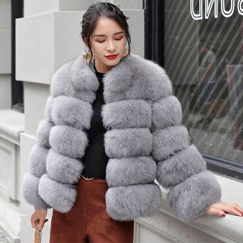 

Women' Fur & Faux Woman Thick FurJacket Coat Women Winter Stand Collar Artifical Coats Overcoat Female Jacket, Black