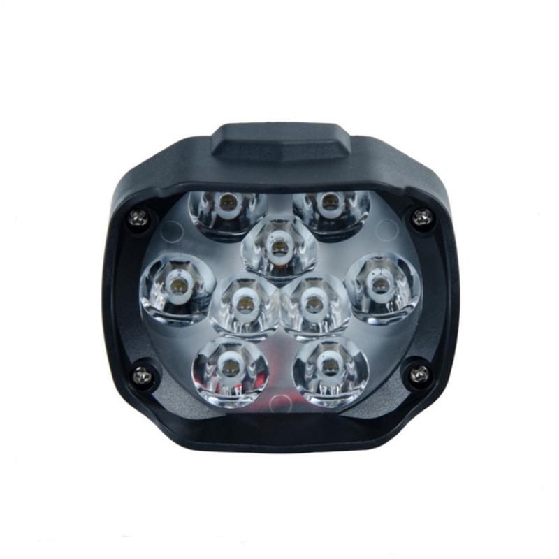 

Car Headlights 9 LED Motorcycle Headlight Motorbike 9W DC12V Super Bright 1000LM+Switch Universal Scooter 6000K White Lamp
