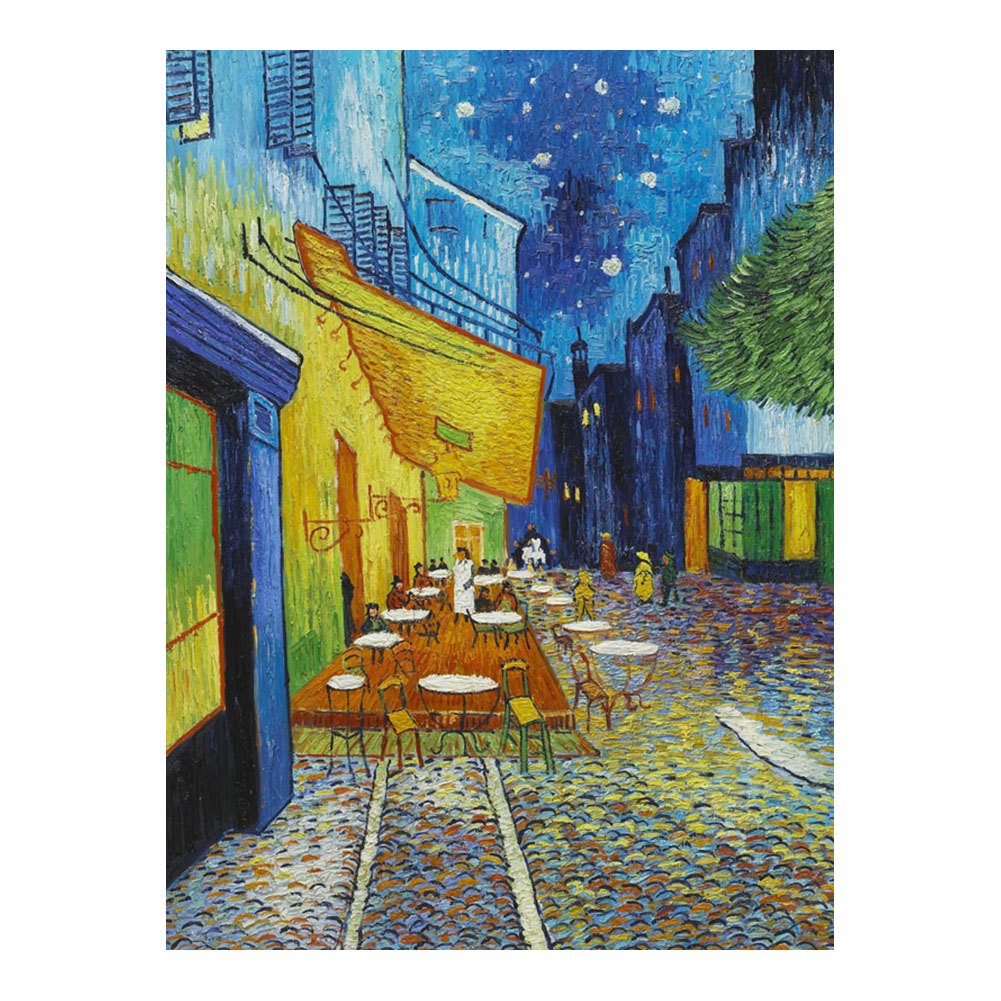 Vincent Van Gogh Cafe Terrace At Night Oil Painting Poster Print Home Decor Framed Or Unframed Photopaper Material-image-695517230