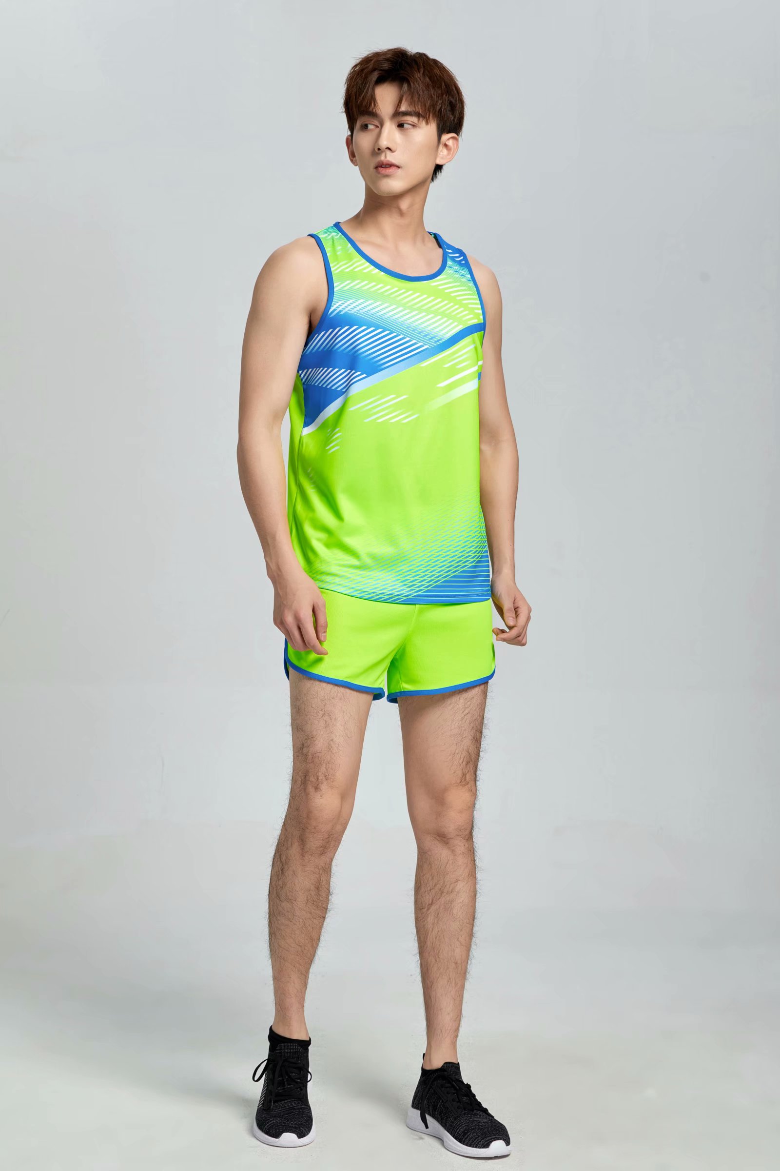 

#027 Football uniform men soccer Jersey printing team custom track and field sports short-sleeved shirt, Black;yellow