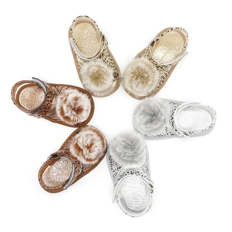 

First Walkers 2021 Summer Baby Leopard Print Toddler Infant Cute Fancy Soft-Soled Shoes 0-18M Born Gift