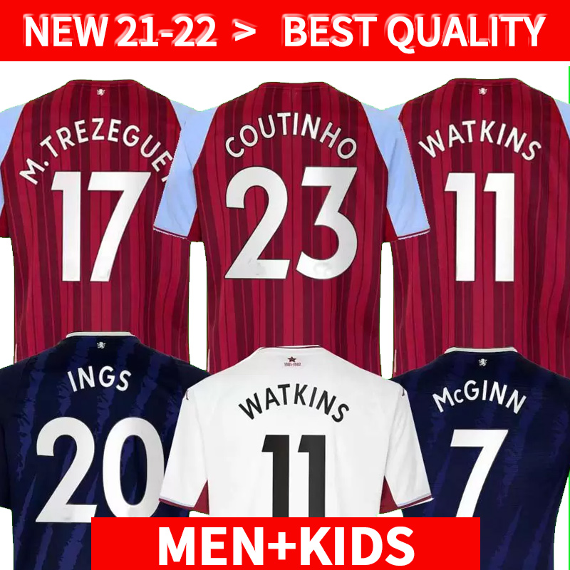 

2021 2022 Aston Soccer Jerseys villa GREALISH BUENDÍA TRAORE BARKLEY aldultFootball T-Shirt 21 22 WATKINS WESLEY GHAZI M.TREZEGUET McGINN men + kids kits, 212 3r