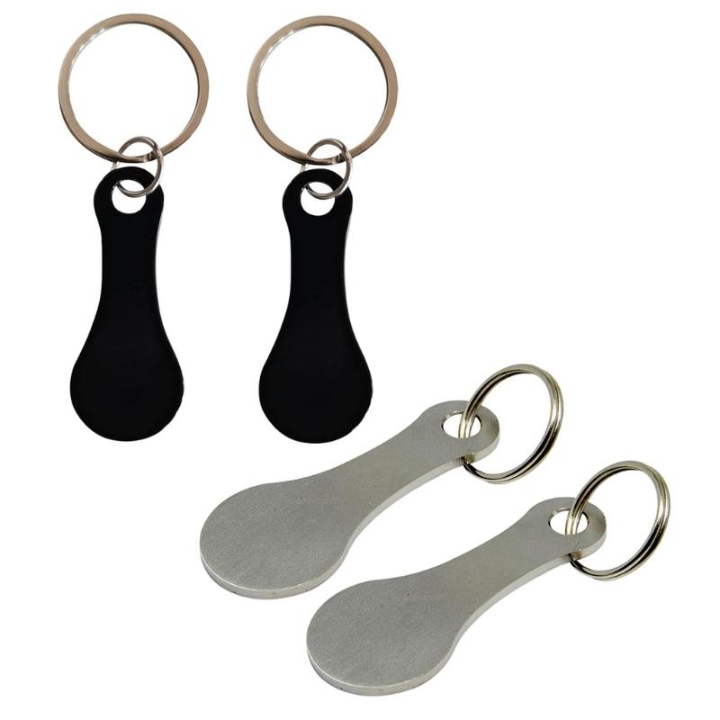 

Keychains Supermarket Shopping Coin Trolley Unlock Key Rings Stainless Steel Chains Fashion Accessories/Corkscrew N2UE