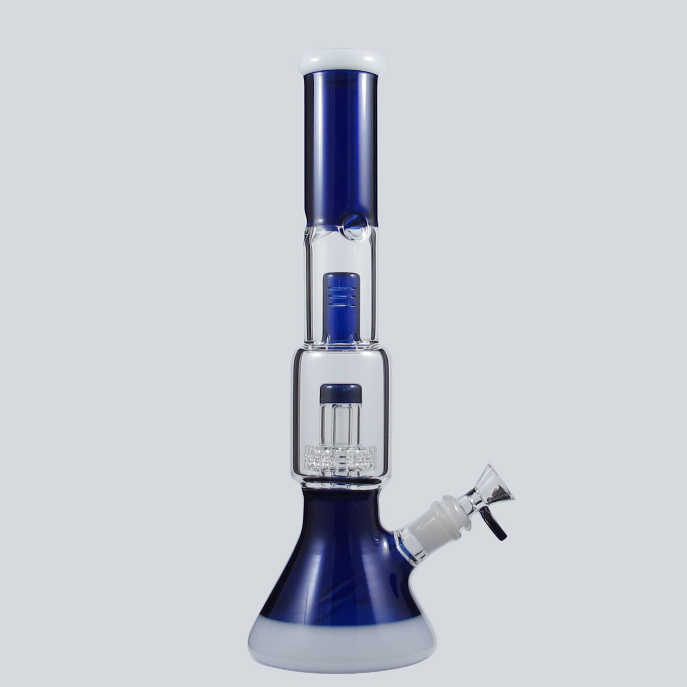 14 Inch Glass Beaker Bong hookah with percolator and splash guard smoking smoke water pipe bubbler S-30-image-749075788