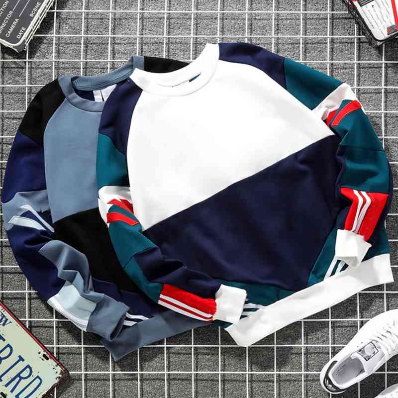 

mens hoodies Pullover Fashion Sweater Men Women Sweatshirts Fans Harajuku Hip Hop Streetwear Clothes UNISEX Casual coat American normal size, Black+white