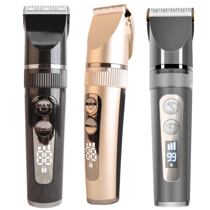 Hair Clippers Professional For Stylish Mens Cutting Kit,Professional Trimmer Waterproof With Display 6 Guide Combs-image-713329353