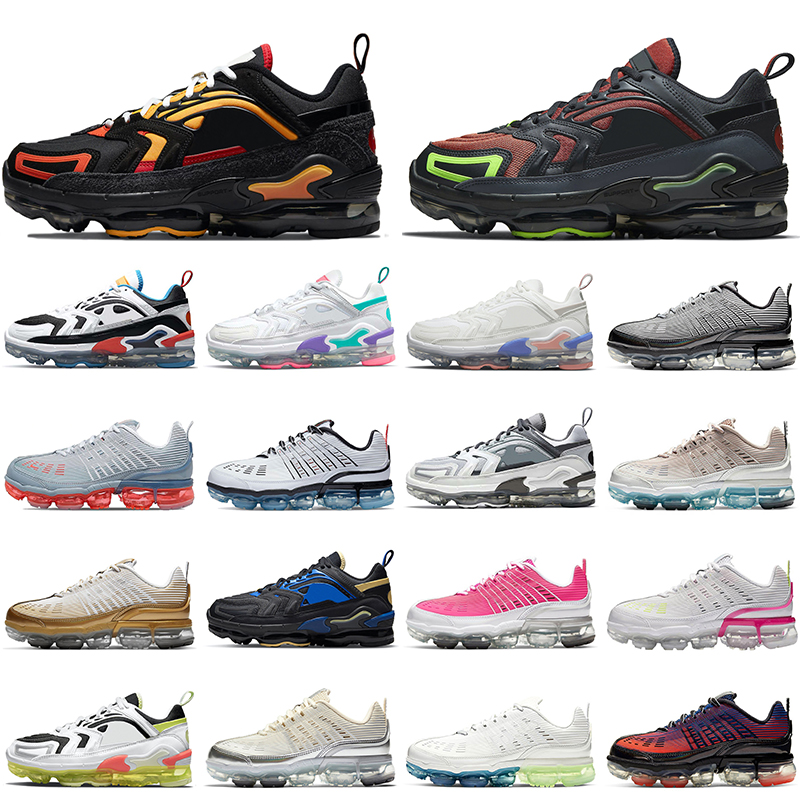 

EVO 2021 Cushion 360 TN Plus Women Mens Running Shoes Big Size US 13 Sneakers First Use Sand Wolf Grey Blue Redstone Black White Iridescent Stone Mauve Trainers, A34 volt fire rose 36-40