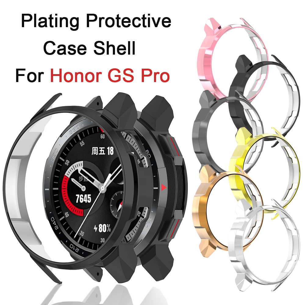 

1 PCS For Huawei Honor Watch GS Pro Plating PC Protector Bumper Frame Watches Cases Protective Shell Smart Accessories