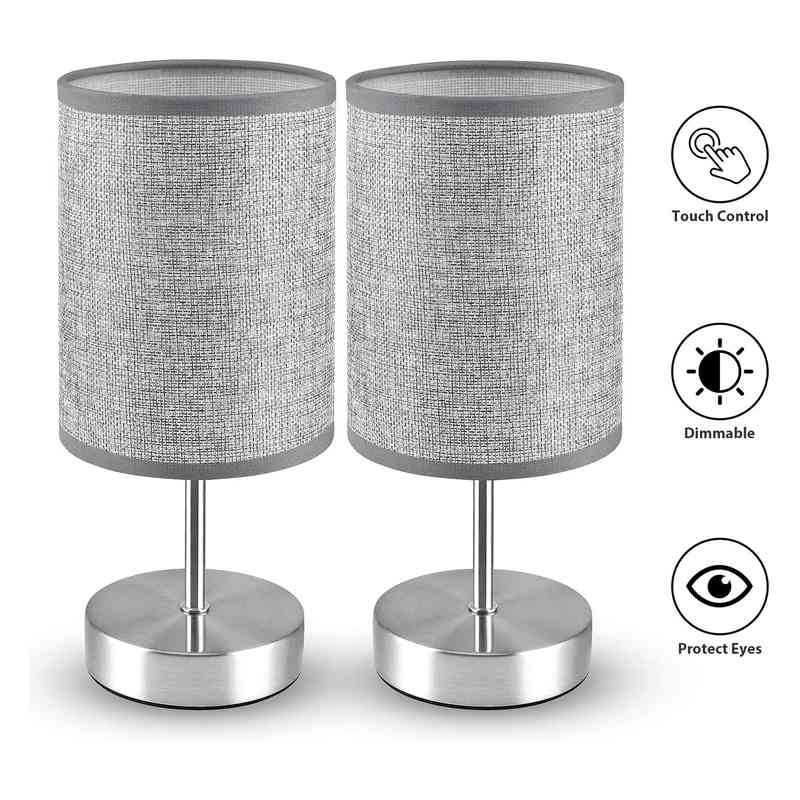 

Bedside night light American three touch dimming mini desk lamp