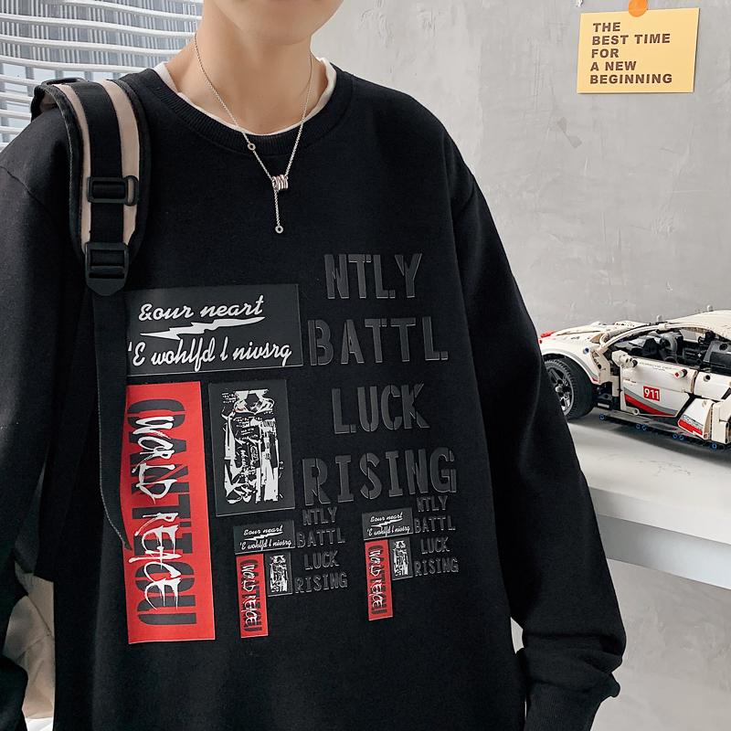 

Men's Hoodies & Sweatshirts 5XL Personality Pullover Men Women Graphic Tops Cotton Long Sleeve Gift Clothing 2022, Black
