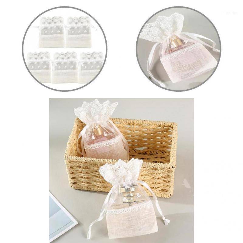 

Gift Wrap 5Pcs/Set Delicate Goodies Bag Elegant Wide Usage Lightweight 4 X 6Inch Small Rose Candy