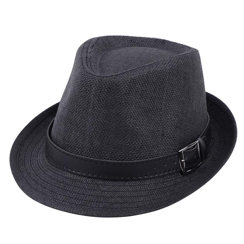 

Summer hat men's fashion hat women's sun British gentleman jazz1, Beige