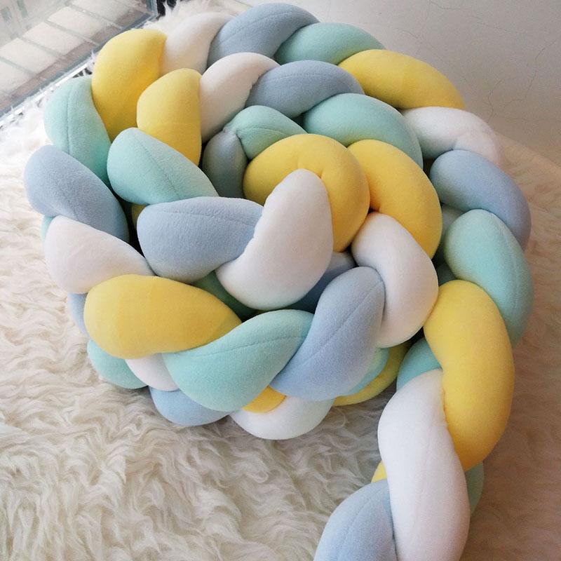 

Bedding Sets Cot Bumper Baby Room Decoration Bumpers For Crib Braid