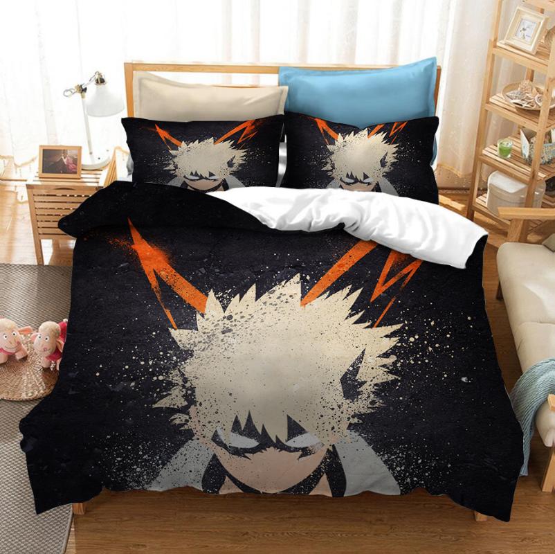 

Japan Anime My Hero Academia 3D Printed Bedding Set Duvet Covers Pillowcases Comforter Bedclothes Bed Linen 06 Sets