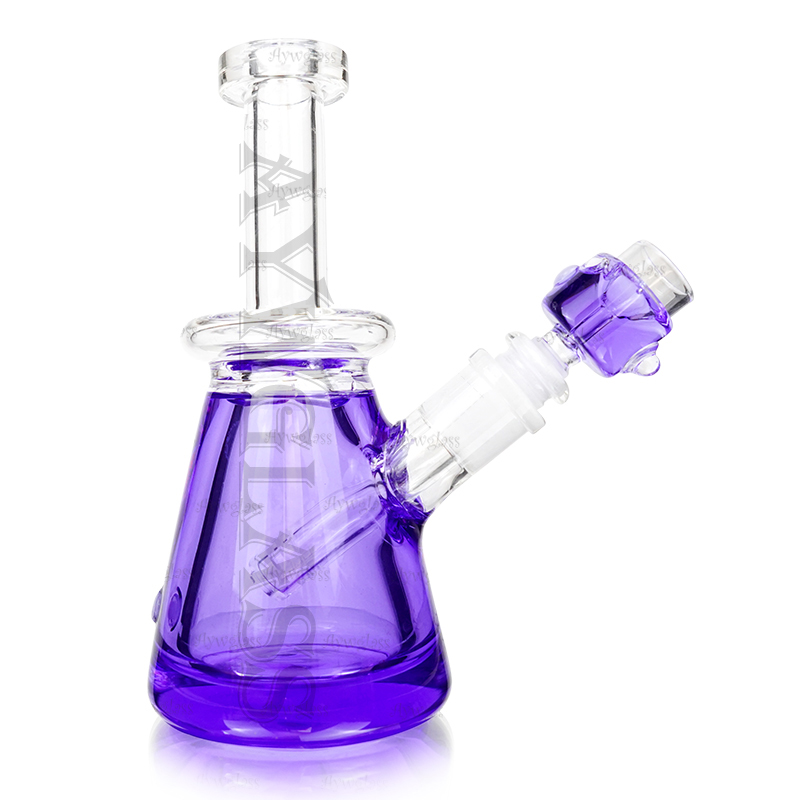 

glycerin coil frozen bong 8 inches mini smoking dab rigs glass hookah shisha water pipe with forzen bowls