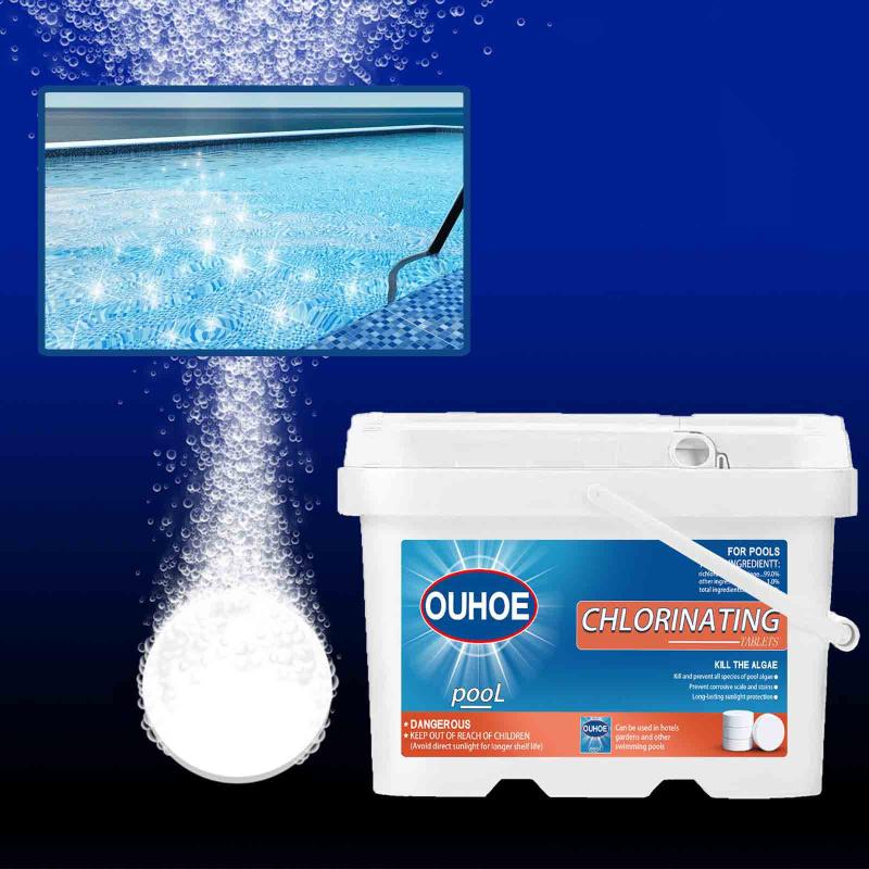 

Pool & Accessories 1000 Pcs Cleaning Effervescent Chlorine Tablet Multifunctional Tablets Spray Cleaner Home Supplies#3G
