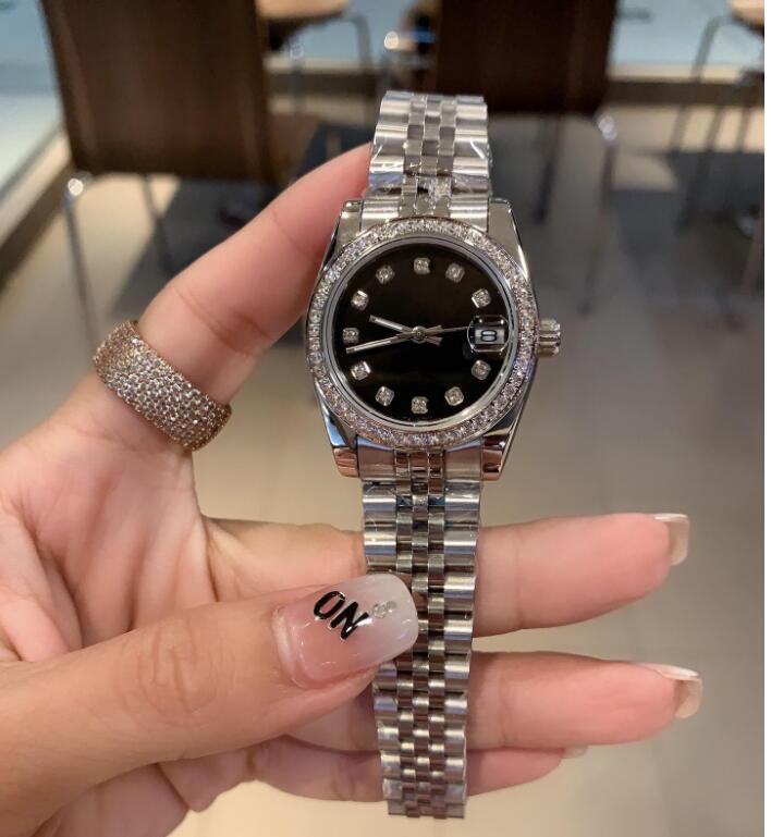 12 style Fashion Women's Watch 26mm 31 mm 36 mm Automatique mécanique Jubilee en acier inoxydable Regches 2813 Mouvement Femme Diamond Lame Lady